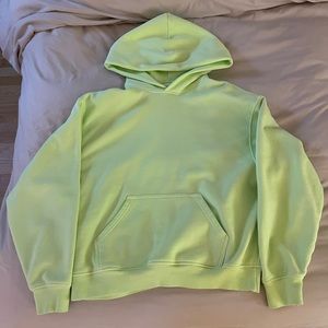 Aritzia TNA Mega Hoodie Lime Green